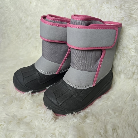 NWT Cat & Jack Toddler Girls Lenny Winter Boots 8T Gray - Picture 1 of 4